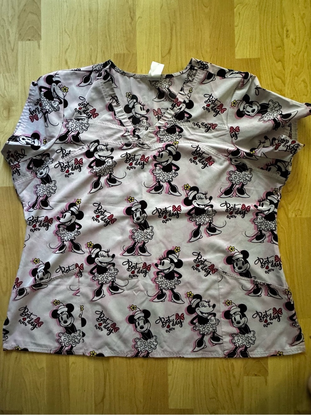 Minnie Mouse Nursing Scrub top